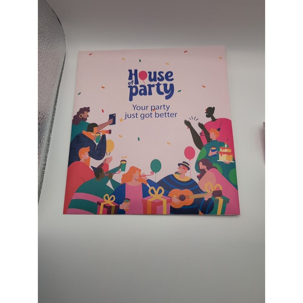 House Of Party Happy Birthday GOLD Banner Sealed Free Ship 16 In Mylar Letters